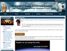 Tablet Screenshot of prayerchaininternational.org